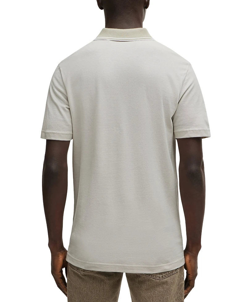 Boss by Hugo Men's Oxford-Pique Cotton Relaxed-Fit Polo Shirt