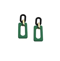 Sohi Women's Chainlink Drop Earrings