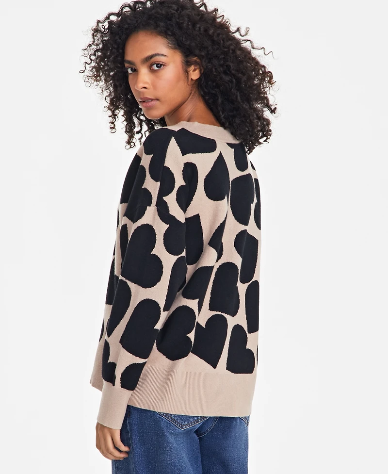 On 34th Women's V-Neck Dropped-Shoulder Sweater, Created for Macy's