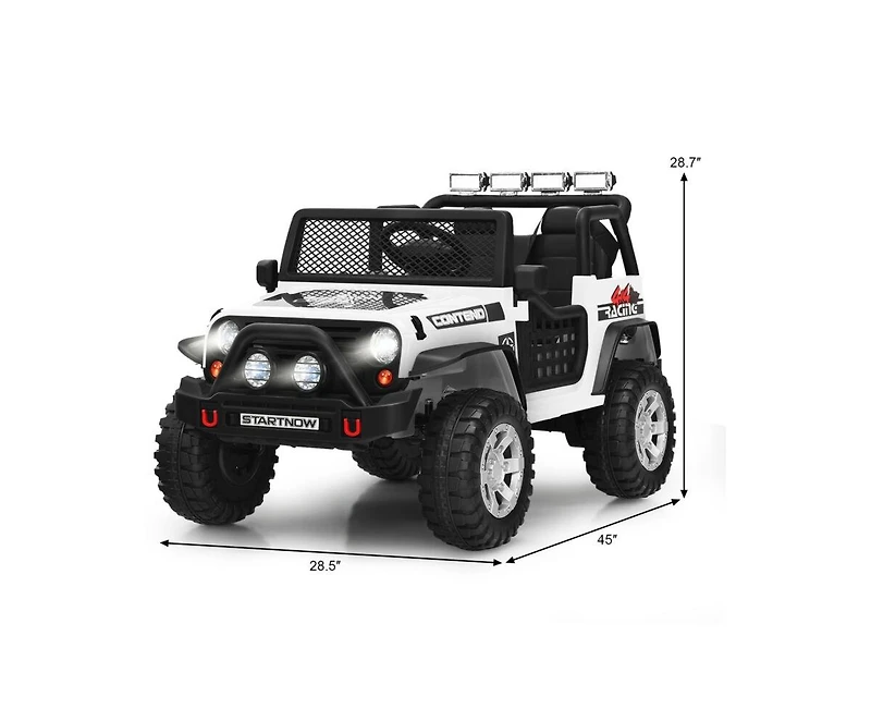 12V Kids Remote Control Ride-On Truck – Lights & Music