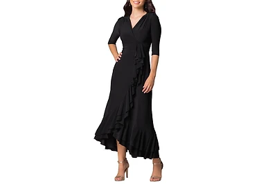 Kiyonna Women's Veronica Ruffle Evening Gown