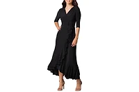 Kiyonna Women's Veronica Ruffle Evening Gown