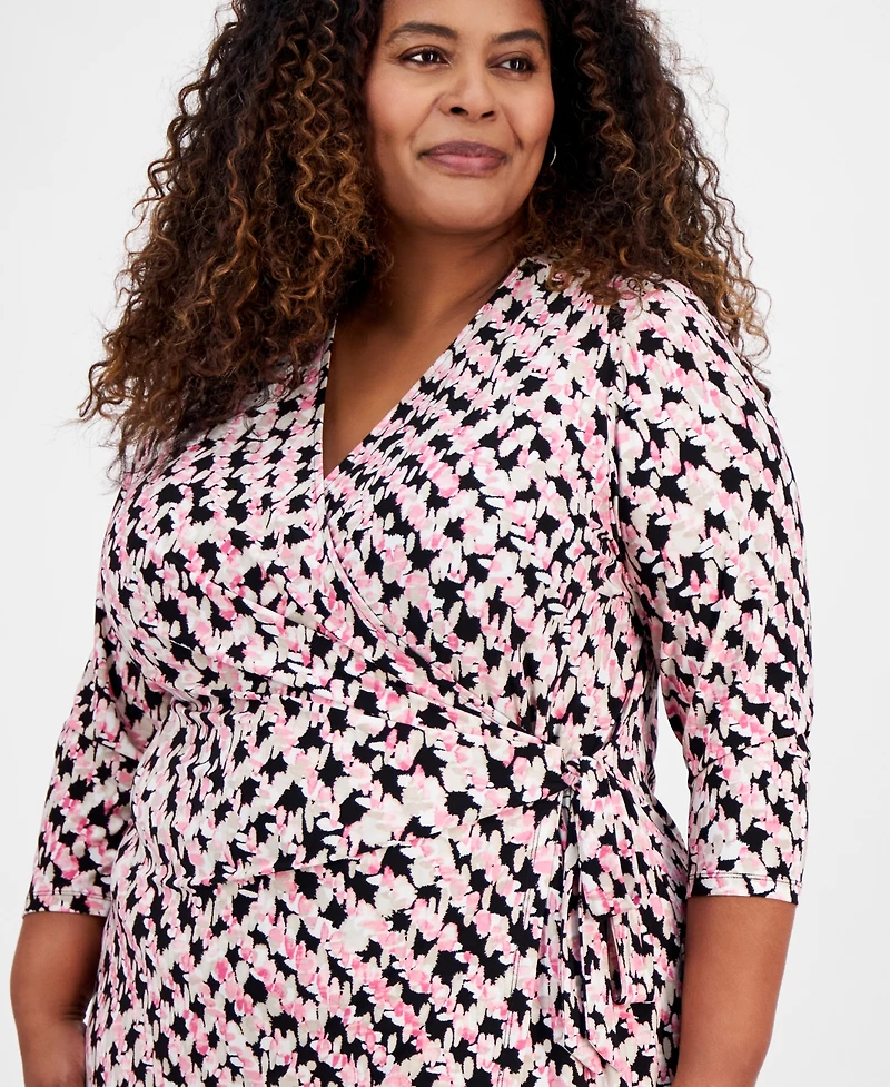Anne Klein Plus Size Classic Wrap Dress