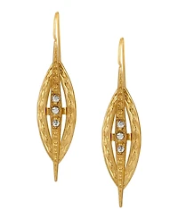 2028 Crystal Art Deco Drop Earrings