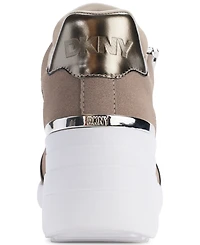 Dkny Women's Kalina Lace Up Wedge Sneakers