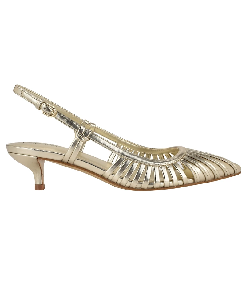 Calvin Klein Women's Movella Kitten Heel Slingback Pumps