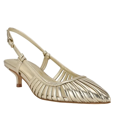 Calvin Klein Women's Movella Kitten Heel Slingback Pumps