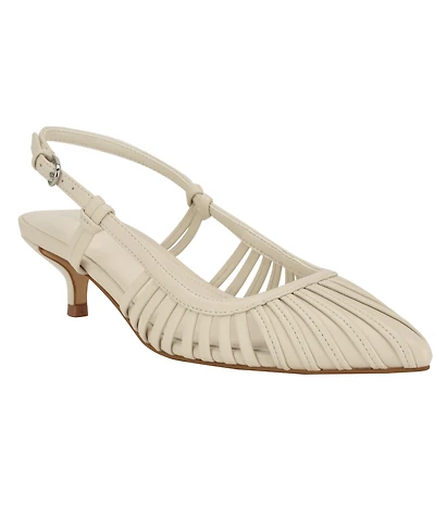 Calvin Klein Women's Movella Kitten Heel Slingback Pumps