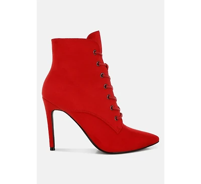 Agmati Lace Up Stiletto Boots