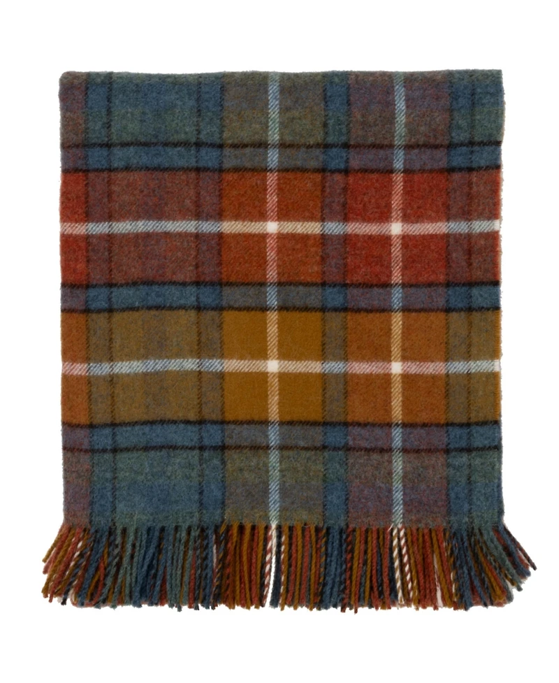 Prince of Scots Highland Tweeds Shetland Lambswool Throw, 55 " x 72"