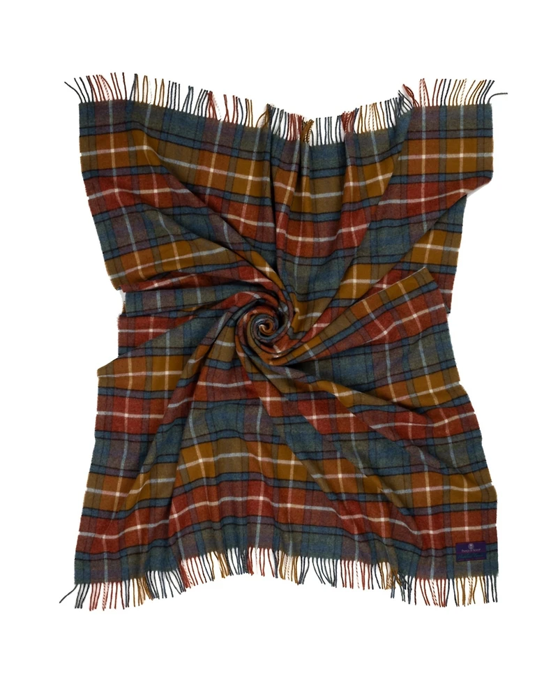 Prince of Scots Highland Tweeds Shetland Lambswool Throw, 55 " x 72"