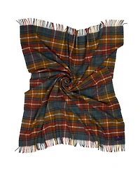 Prince of Scots Highland Tweeds Shetland Lambswool Throw, 55 " x 72"