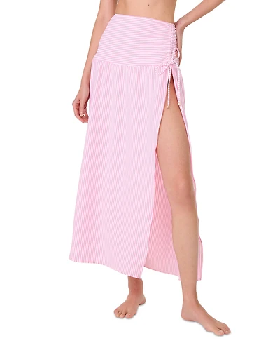 Kate Spade Women's Striped Side-Tie Cover-Up Skirt