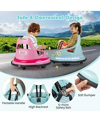 Hongge 12V Kids Ride On Bumper Car with Remote Control and Dual Joysticks
