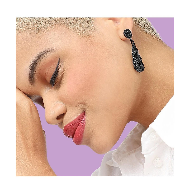 Sohi Women's Corroded Drop Earrings