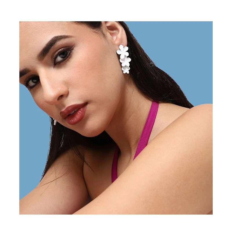 Sohi Women's Botanical Drop Earrings