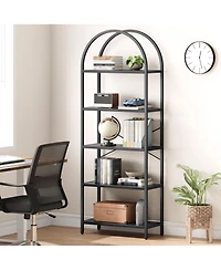 gaomon Arched Bookshelf, 5-Tier Open Bookshelf
