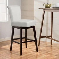 Streamdale Beige Swivel Counter Stool Comfort, Style in Any Room