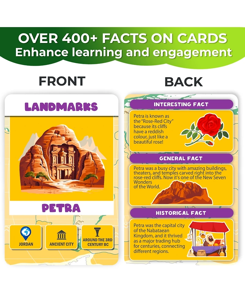 Quokka 150 Pcs Jigsaw Puzzles for Kids Ages 8-10 - 400+ Facts on 50 Flashcards