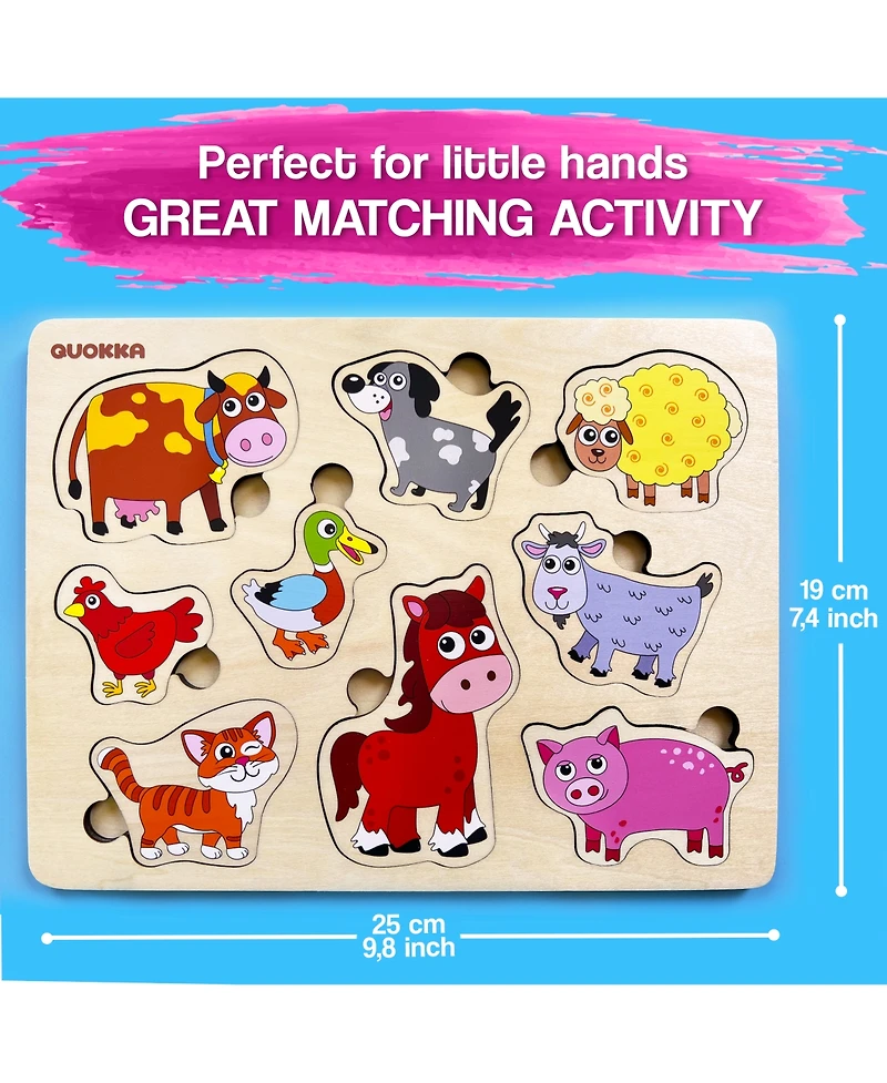 Quokka Wooden Puzzles for Toddlers 3-5 - Games for Children's Learning