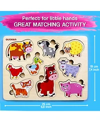 Quokka Wooden Puzzles for Toddlers 3-5 - Games for Children's Learning