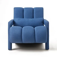 Streamdale Modern Linen Accent Chair with Pillow
