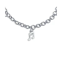 Bling Jewelry Dangling Bells Clef Music Notes Charm Anklet Ankle Bracelet Charm Bracelet Musician Teacher Student .925 Sterling Silver