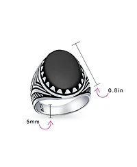 Bling Jewelry Natural Stone Oval Cabochon Western Claw Ring Sterling Silver