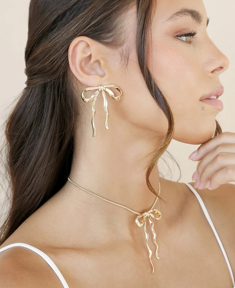 Ettika Bow Pendant Necklace