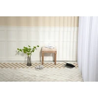 Streamdale Rustic Square Ottoman Vanity Bench