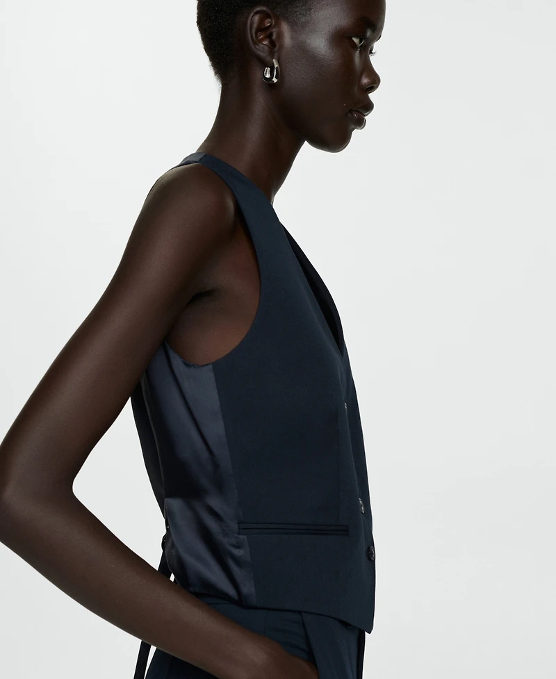 Mango Women's Buttons Detail Suit Vest