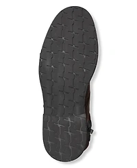 Karl Lagerfeld Men's Double Buckle Tire Tread Sole Boot