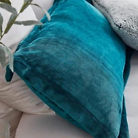 Coma Inducer Oversized Comforter Set - The Original Plush - Deep Lagoon Blue , King