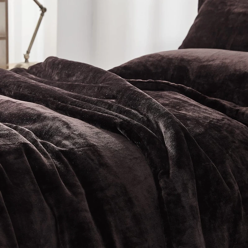 Coma Inducer Oversized Twin Comforter Set - The Original Plush - Dark Chocolate