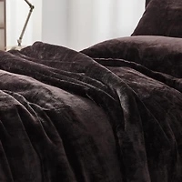 Coma Inducer Oversized Twin Comforter Set - The Original Plush - Dark Chocolate