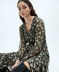 Mango Women's Floral Chiffon Dress