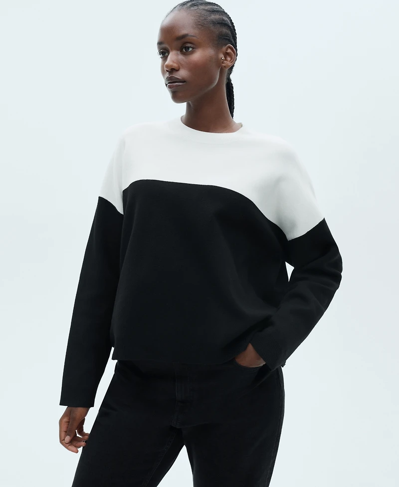 Mango Women's Bicolor Sweater
