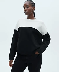Mango Women's Bicolor Sweater