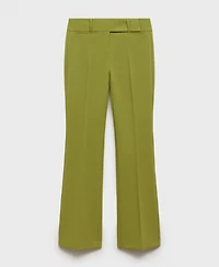 Mango Women's Satin Pleated Pants