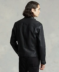 Polo Ralph Lauren Men's Cafe Racer Leather Jacket