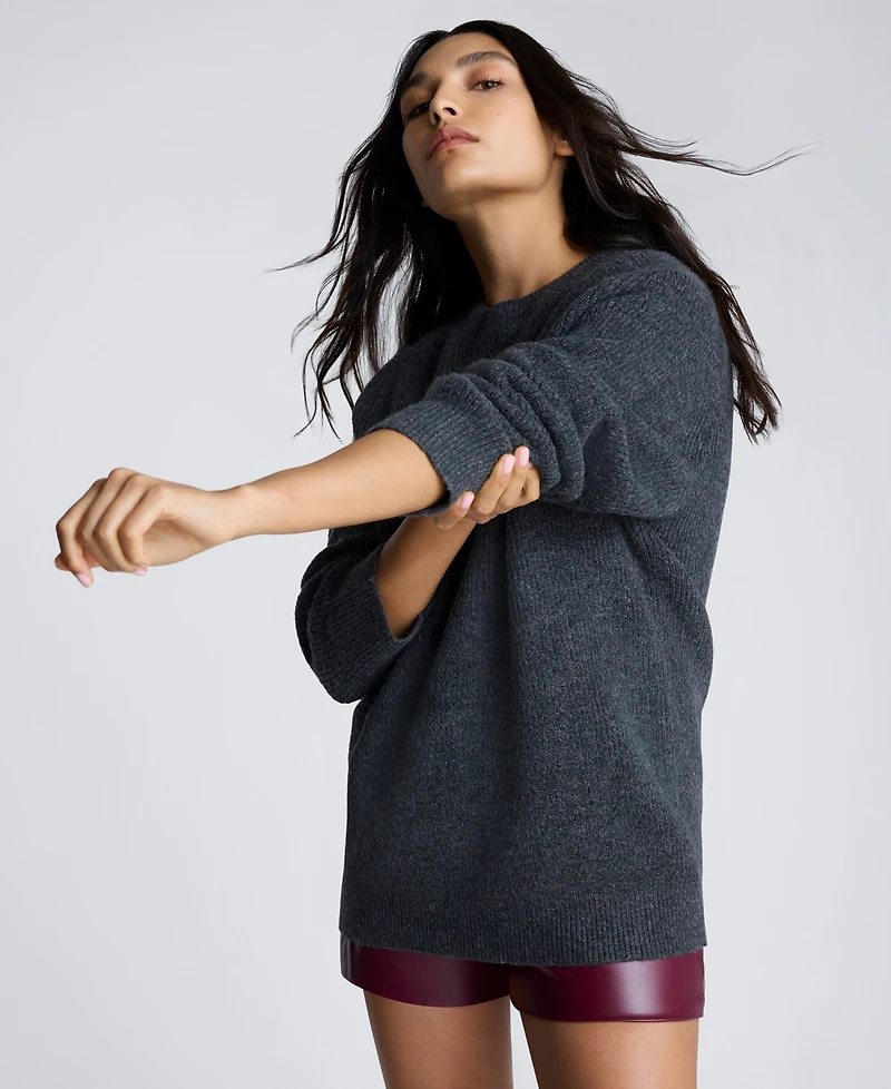 Kenneth Cole Women's Oversized Crewneck Sweater
