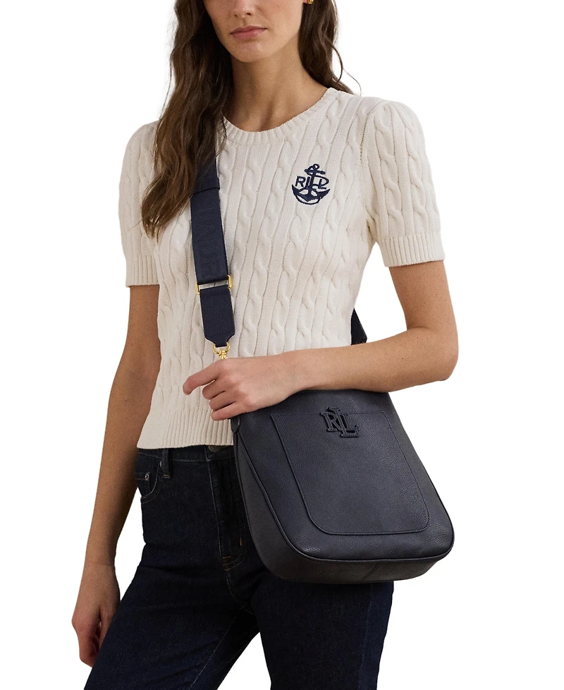 Lauren Ralph Lauren Cameryn Pebbled Leather Small Crossbody