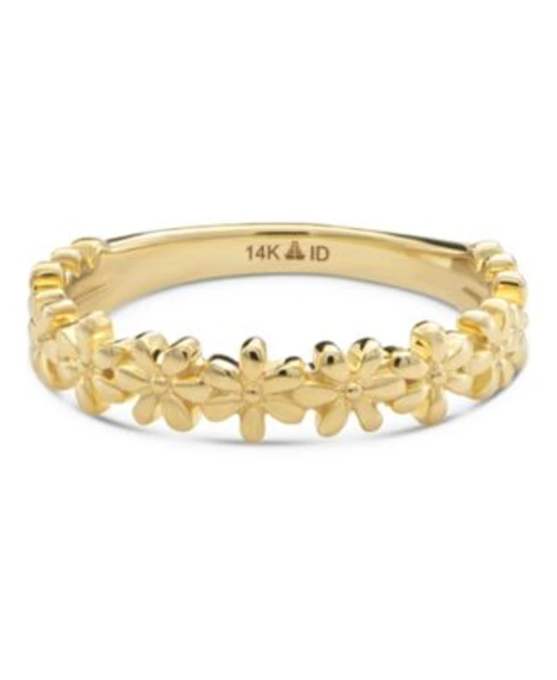 Devata Daisy Flower Ring In 14k Gold Size 6 Approx. 2.3 Grams