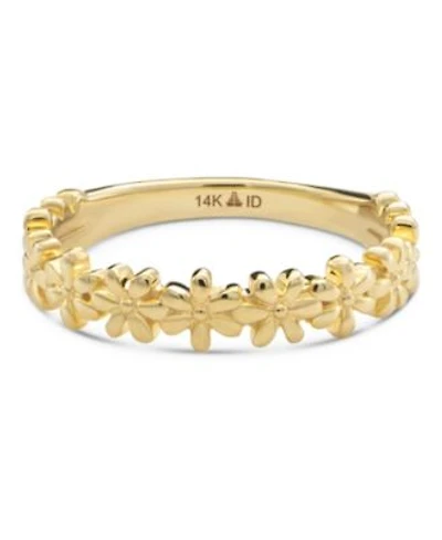 Devata Daisy Flower Ring In 14k Gold Size 6 Approx. 2.3 Grams