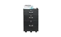 Slickblue Fch Wood Grain Filing Cabinet with Three Drawers, Made of Durable Density Board for Office Organization