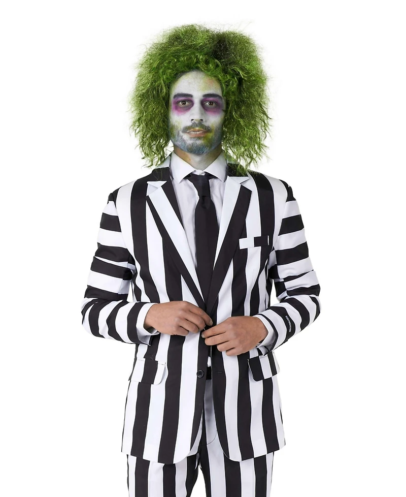 Suitmeister Men's Party Suit - Beetlejuice Costume Multicolor