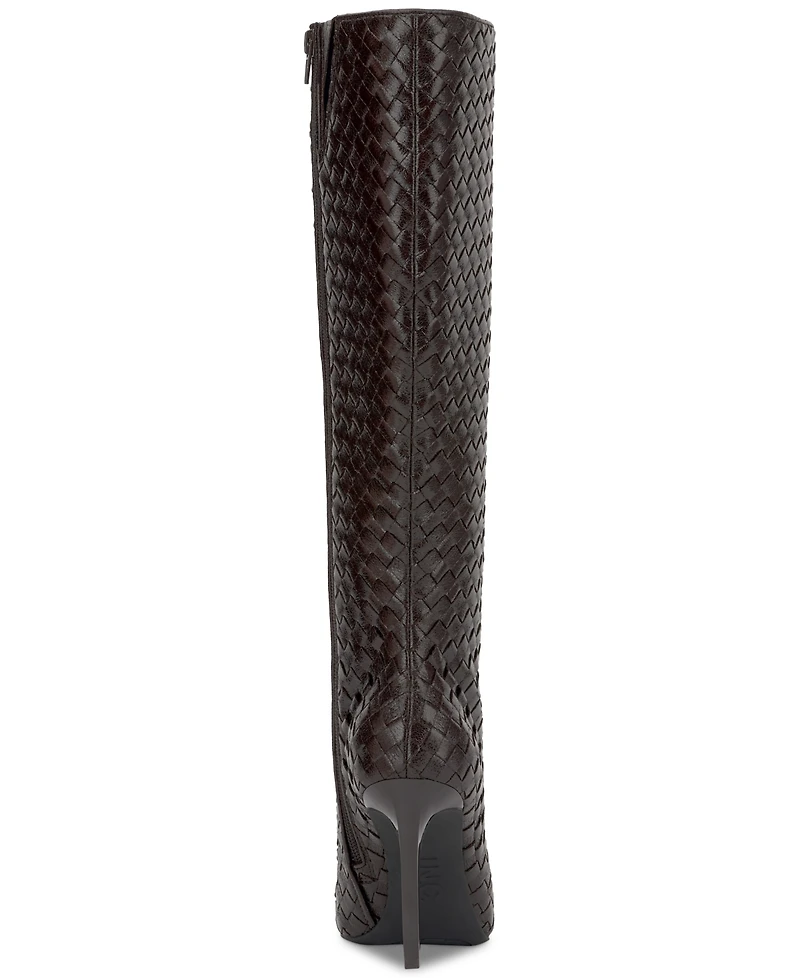 I.n.c. International Concepts Women's Savonia Woven Knee High Boots, Created for Macy's