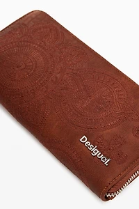 Desigual Women's Large wallet with embroidered flowers
