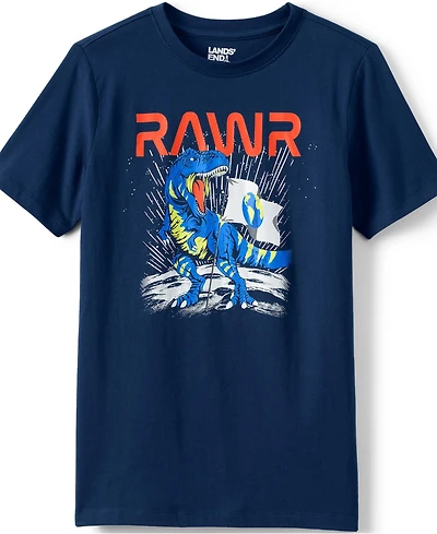 Lands' End Boys Short Sleeve Graphic Tee