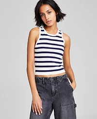 And Now This Women's Striped Sleeveless Sweater Tank Top, Exclusively at Macy's